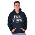 thumbnail image 3 of Jesus Strong Philippians 4:13 Bible Hoodie Sweatshirt Women Men Brisco Brands X, 3 of 6