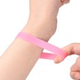 thumbnail image 6 of Uxcell Silicone Luminous Wristbands 8 Inch Circumference, Fuchsia 12 Pack, 6 of 7