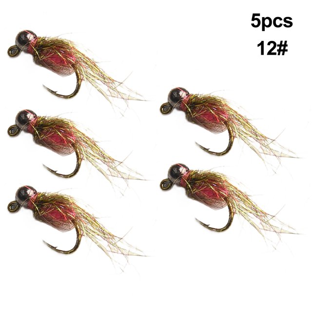 Mosiee Fishhook Fly Hook Brand New Easy To Lure Fish 10G Fishing Fly Hook Functional Grayling High Quality Metal Pink