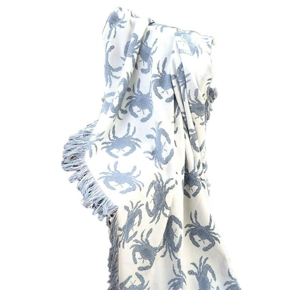 MWW Blue Crab 50 X 60 Rayon Throw Each