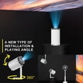 thumbnail image 4 of Salange Miniproyector con Wifi y Soporte Oculto Portátil para Haz de Vídeo Bluetooth 4K, 4 of 9