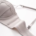 thumbnail image 5 of KDDYLITQ Push Up Bras for Women Lace Full Coverage Seamless Padded Everyday Bra Underwire Breathable Bras Gray 32, 5 of 6
