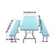 thumbnail image 3 of Juego de Manteles Impermeables de Vinilo para Mesa de Exterior | Mantel de Picnic de 3 Piezas con Reverso de Franela y Elástico | Mantel de 76 X 183 Cm y Manteles de 30 X 183 Cm | Resistente a Las Ma, 3 of 5