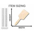 thumbnail image 2 of Unfinished Wood Brush Silhouette - Craft- up to 46" DIY 16" / 1/2", 2 of 3