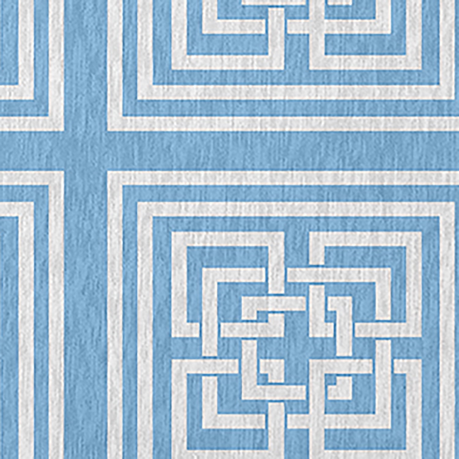 Simply Daisy 5' x 7' Sky Greek New Key Indoor/outdoor Rug