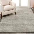 thumbnail image 4 of JONATHAN Y MOROCCAN HYPE 3 x 5 Area Rug, Petra Abstract Stripe Geometric Shag - Gray/Ivory, MOH407B-3, 4 of 9