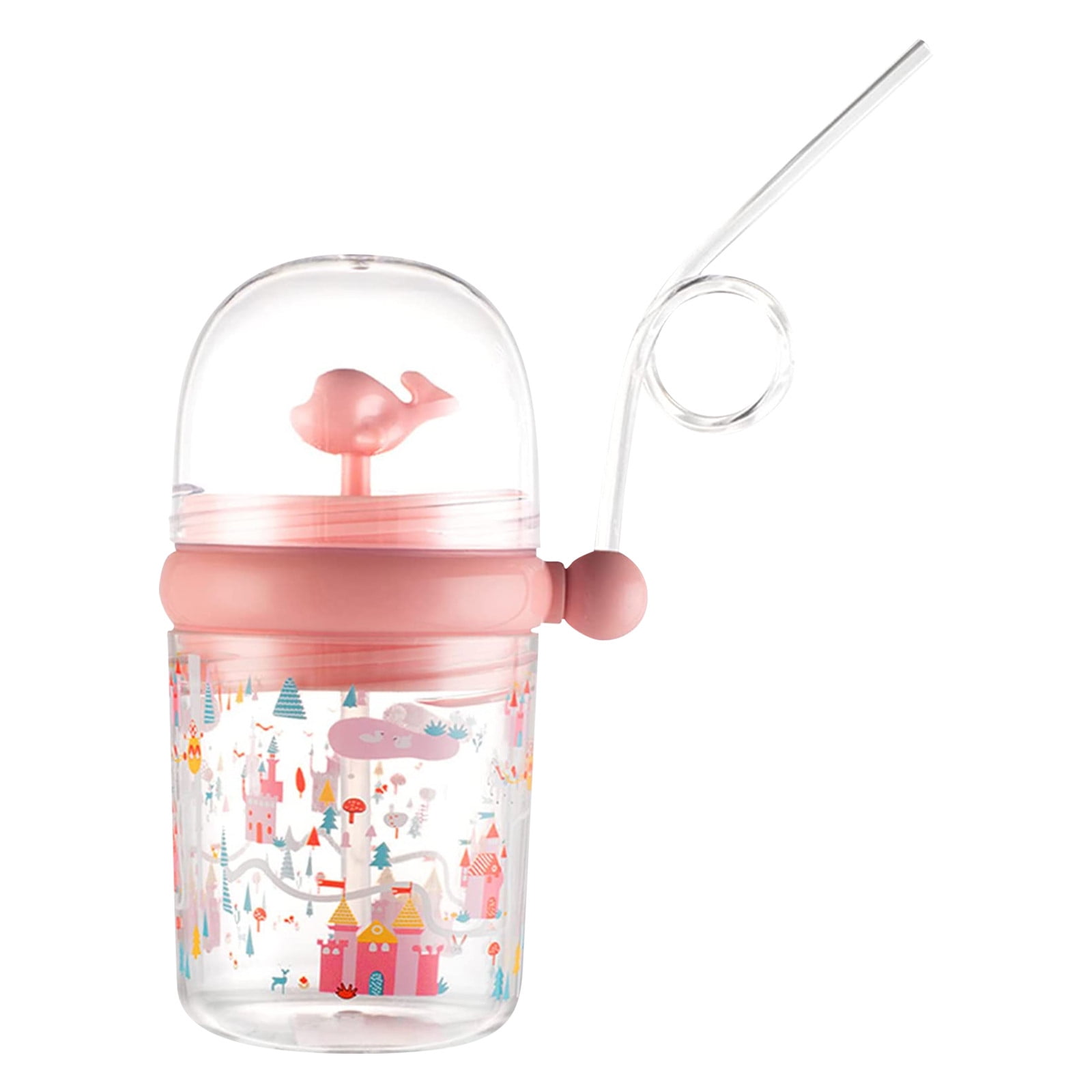 STEADY Whale-Spray Water Bottle Kids Baby Sippy Cups Travel Cup