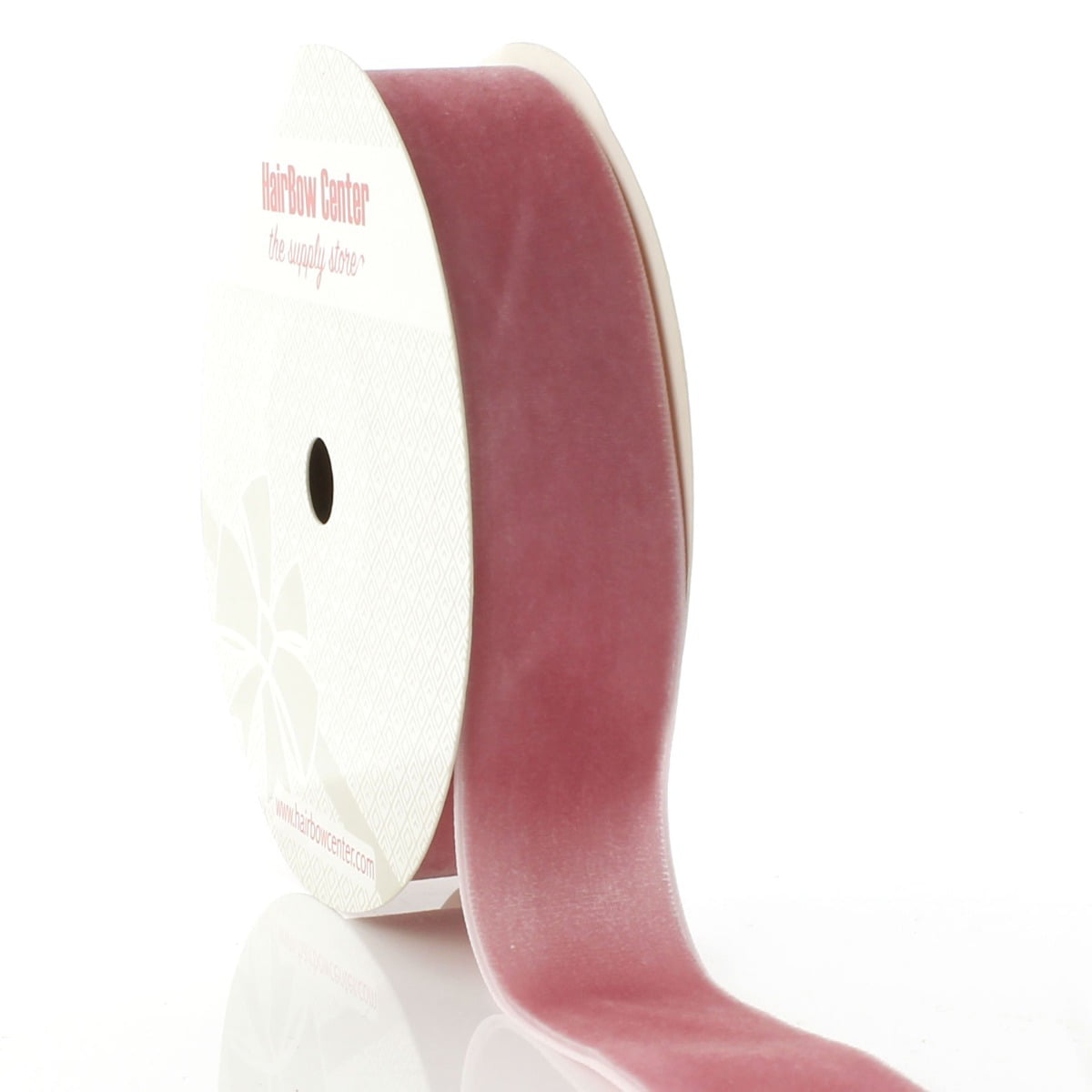Velvet Ribbon By Berisfords Col: Dusty Rose 9623 - available in 9mm - 50mm  widths