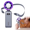thumbnail image 1 of Portable USB Fan With Semiconductor Ice Cooling Technology High Speed Powerful Handheld Personal Fan - Gray, 1 of 3