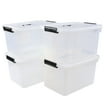 Advantus Rolling Storage Box, Letter/Legal, 15-Gallon Size, Clear ...