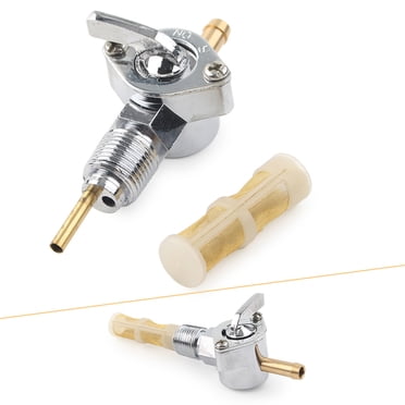 Carbman 3/8 NPT Fuel Valve Petcock - Chrome Gas Tank Valve For Harley Sportster 883 1000
