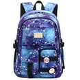 thumbnail image 2 of Xeede Blue Backpack, Cute Backpack, Aesthetic Backpack, Laptop Bookbag, Fashion Casual Travel Daypack, Large Capacity Bookbags, Water Resistant Backpacks, Sturdy Backpack, 2 of 6