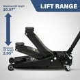 thumbnail image 5 of Ktaxon 3 Ton Hydraulic Floor Jack, Heavy-Duty Low-Profile Car Jack, Black, 5 of 9