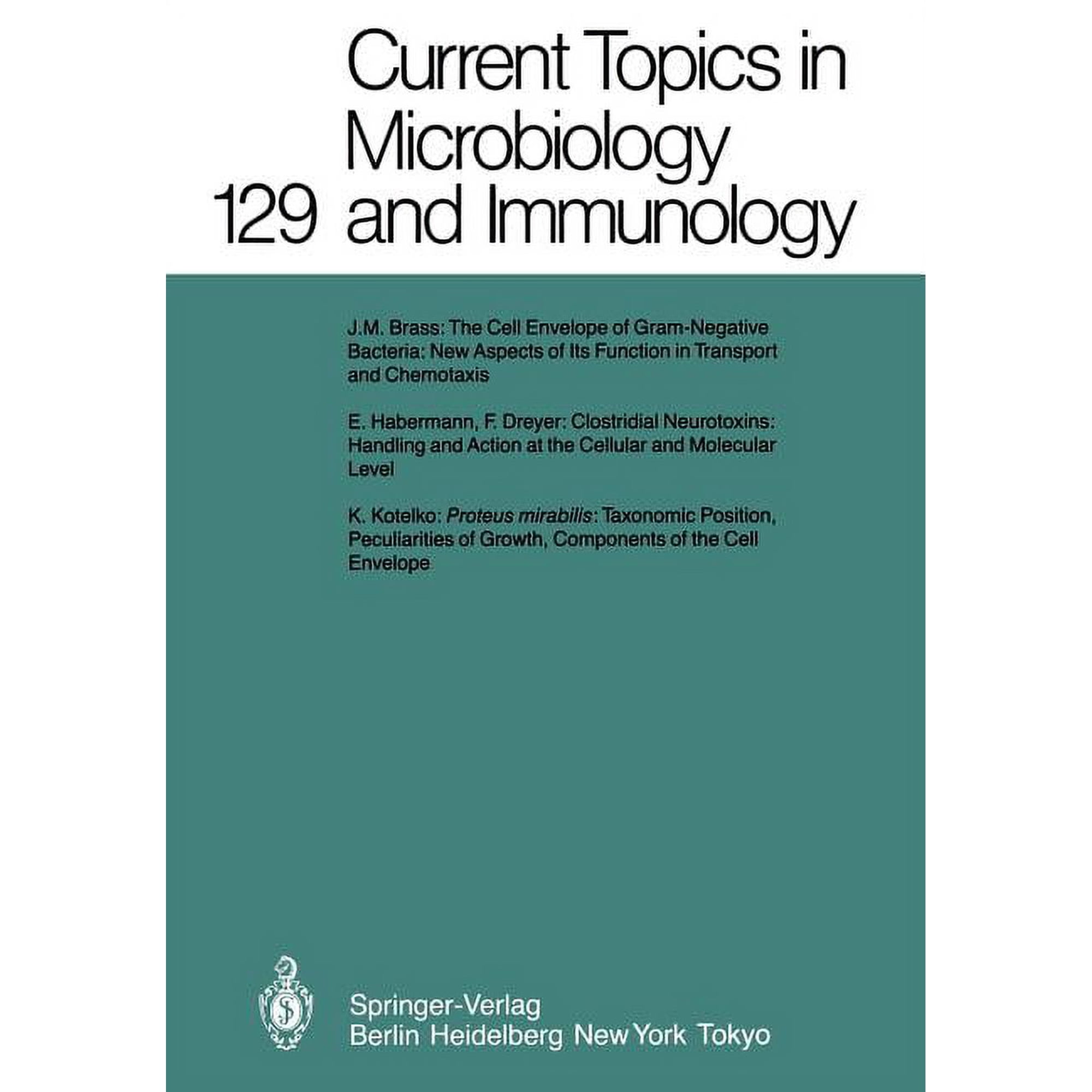 Current Topics in Microbiology and Immmu Current Topics in Microbiology and Immunology Book 129 (Paperback)