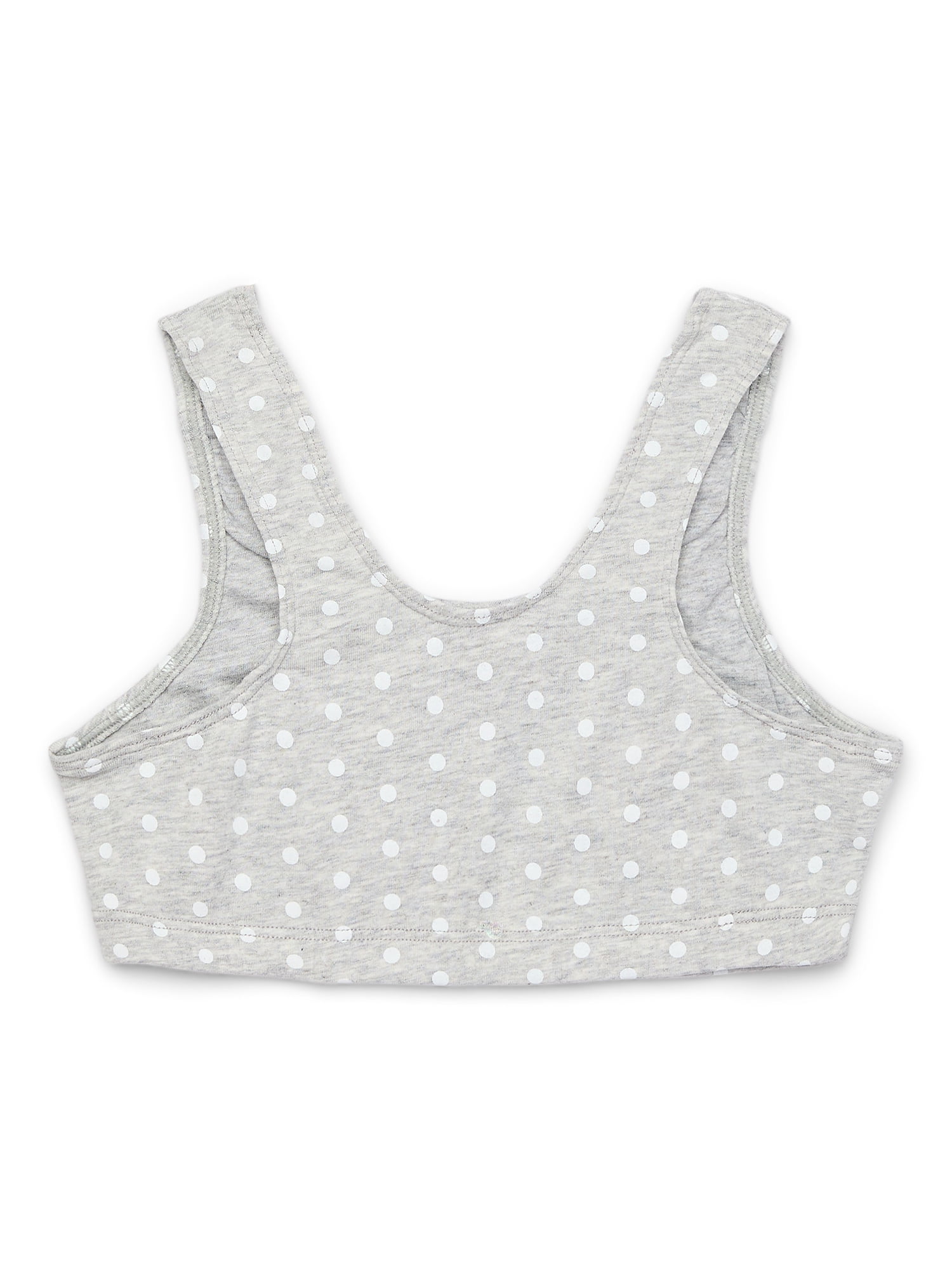 Wonder Nation Girls Scoop Bralette Bra, 6-Pack, Sizes XS-XXL