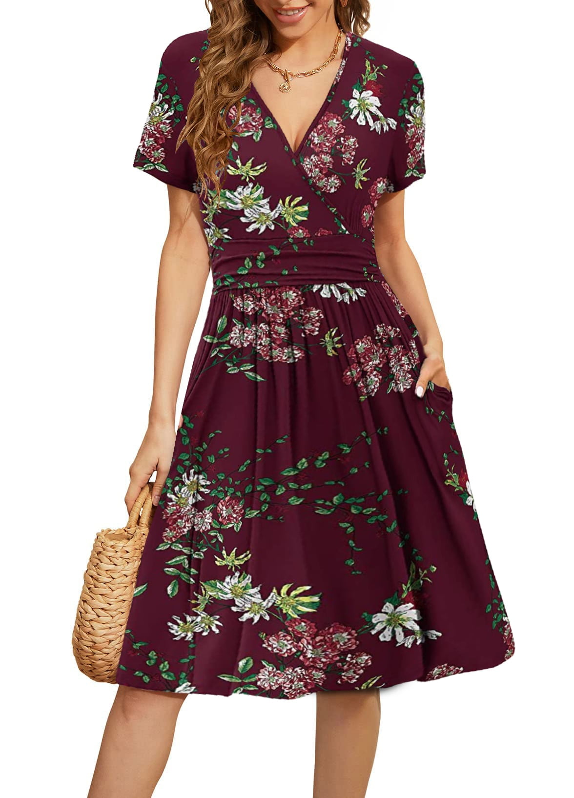 Dresses for Women Casual Dresses VNeck Party Summer Dress 2023 with