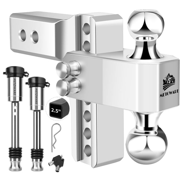 Enganche de remolque METOWARE ajustable 6" de descenso/elevación 18,000 lb