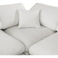thumbnail image 5 of Meridian Furniture Comfy Cream Linen Textured Fabric Modular Sectional, 5 of 11