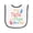 White and Black, variant on Inktastic Nana and Pops Love Me Grandson Granddaughter Baby Terry Cloth Bib