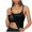 Black, variant on Fnooota Summer Tank Tops for Women 2025, Scoop Neck Casual Pleated Camisoles with Built in Bras Black Size S-2XL