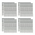 thumbnail image 1 of 1320 Pcs Pegatina de gema acrílica, strass autoadhesivos para decoración de manualidades de arte de uñas, negro, 1 of 6