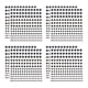 thumbnail image 1 of 1320 Pcs Pegatina de gema acrílica, strass autoadhesivos para decoración de manualidades de arte de uñas, negro, 1 of 6