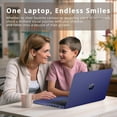 thumbnail image 6 of HP Stream 14" HD BrightView Laptop, Intel Celeron N4120 Processor, 4GB RAM, 64GB SSD, Intel HD Graphics, 720p Webcam, 1 Year Office 365, Blue, Win 11 S, Hotface 32GB USB Card, 6 of 9