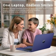 HP Premium 14 Stream HD Laptop, Intel Celeron N4120, 16GB RAM, 64GB eMMC, Webcam, Intel UHD Graphics, 1 Year Office, Bluetooth, WiFi, HDMI, Windows 11s, Blue, Hotface 32GB USB Card