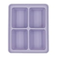 thumbnail image 5 of Hvmvliv Ice Trays 4-Compartments Rectangle-Shape Ice Cubes Trays Large Size Ice Blocks Making Molds with Removable Lids Reusable for Whiskey, Cocktail, Stackable Ice Cubes Purple, 5 of 6