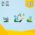 thumbnail image 4 of LEGO Creator 3 in1 Wild Animals: Colorful Hummingbird Building Toy for Girls, Boys, & Kids, Ages 8+ - Build a Bird, Butterfly, or Tropical Fish - Gift Idea for Birthdays - 31384, 4 of 8