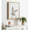 thumbnail image 6 of Kate and Laurel Sylvie Animal Studio Male Rabbit Framed Canvas Wall Art by Amy Peterson Art Studio, 18x24 Natural, Whimsical Fun Animal Nursery Art for Wall, 6 of 7