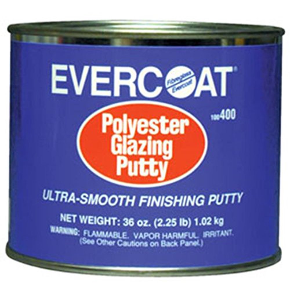 Fibre Glassevercoat FIB400 Polyester Glazing Putty, 1quart