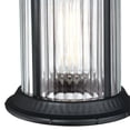 thumbnail image 5 of Westinghouse Lighting  New Haven One Light Outdoor Wall Fixture, Textured Black Finish, Clear Ribbed Glass - 1-Light, 5 of 5