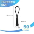 thumbnail image 2 of Uxcell Zipper Pulls Replacement, Nylon Cord Extension Zipper Pull Tab Tags for Handbag Backpacks Jackets Luggage Purses Black, 2 of 7