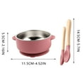thumbnail image 3 of Yzans Insulated Baby Bowl,Infant Feeding Set,Food Grade Silicone,Stainless Steel Liner, 3 of 6
