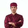 thumbnail image 7 of TOPTIE Chef Hat, Adjustable Beret Hat for Men and Women, Restaurant Cafe & Bakery Chef Cap-Red, 7 of 7