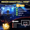 thumbnail image 5 of JoyStone Indoor Basketball Hoop for Kids, Mini Basketball Hoop with Electronic Scoreboard, Sounds, Over The Door Basketball Game Toys Gifts 3 Balls for Kids & Adults, 5 of 9