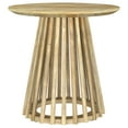 thumbnail image 4 of Touhy Ensemble de 2 Pcs Table Basse Ronde et Table d'Appoint Naturel Mangue, 4 of 10
