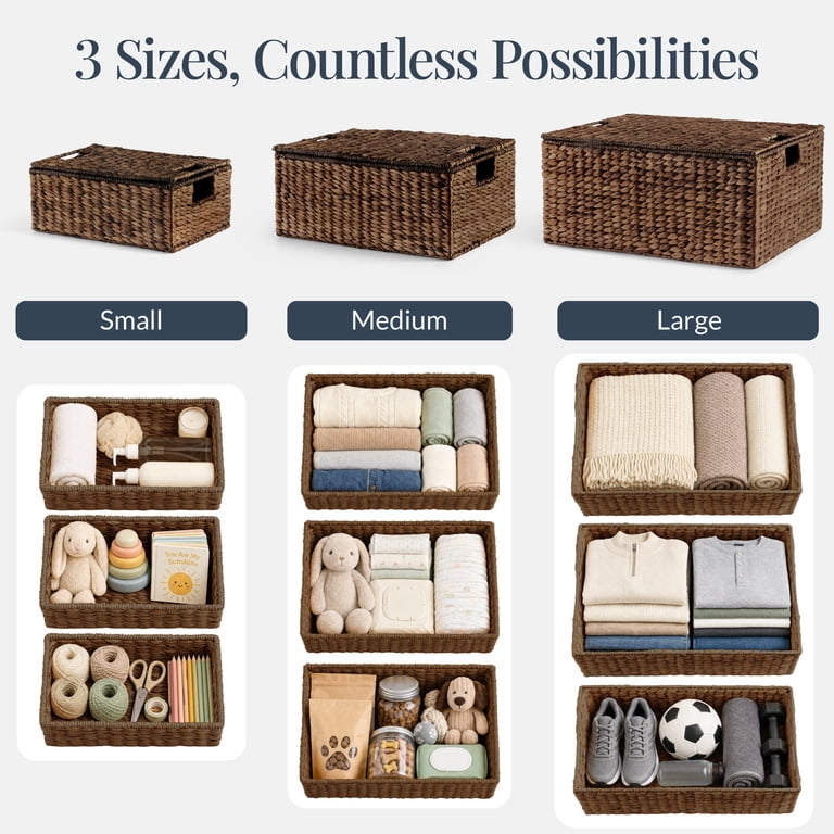 Best Choice Products Set of 3 X-Large, Large, & Medium Woven