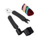 thumbnail image 1 of LUVCLS Enrollador de cuerdas de guitarra, herramienta de guitarra 3 en 1 para guitarras acústicas y eléctricas, herramientas profesionales para guitarras, accesorios de guitarra negros, herramienta, 1 of 6