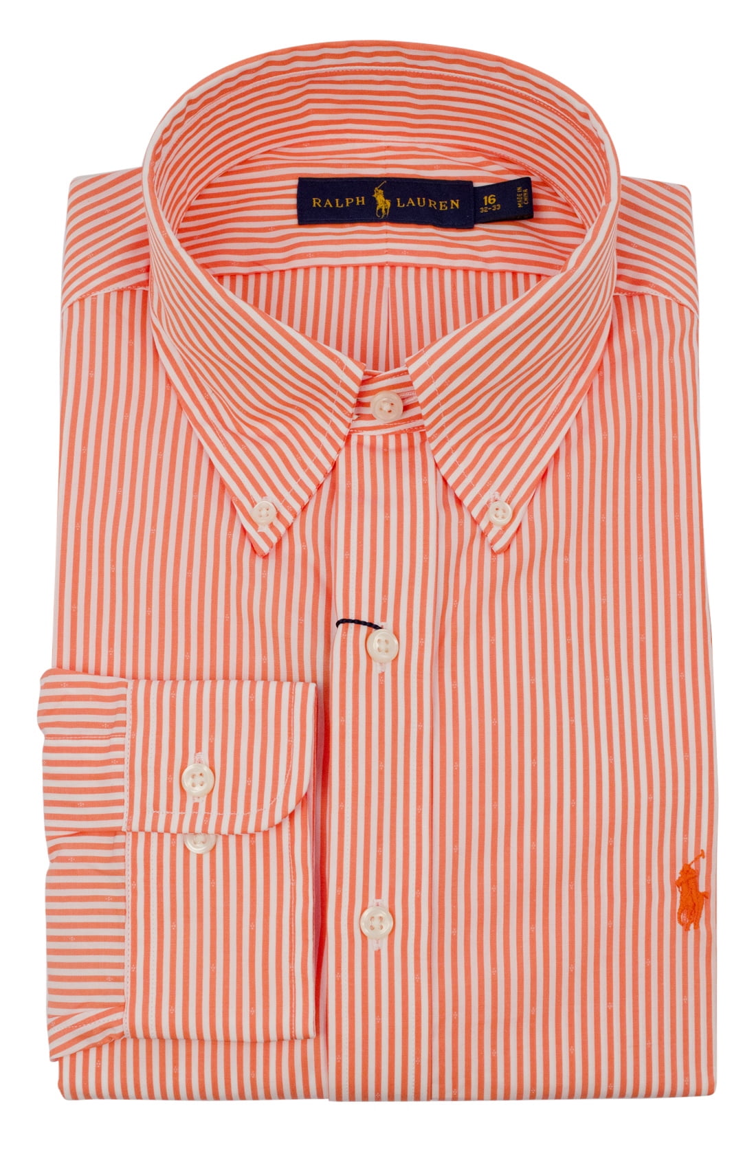 Crisp Poplin Striped Button Down Shirt 
