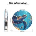 thumbnail image 3 of Picia Colorful Underwater Plant Turtle for Compact Vanity Mirror , Travel Makeup Mirror , Portable Magnifying Cosmetic Mirror for Daily, Work, Business-Round Shape, 3 of 9