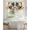 thumbnail image 4 of Valances for Windows Valance Rod Pocket Light Filtering Short Window Treatments Curtains for Kitchen Bathroom Living Room Bedroom, 1 Panel, 42 x 18 Inch, 4 of 7