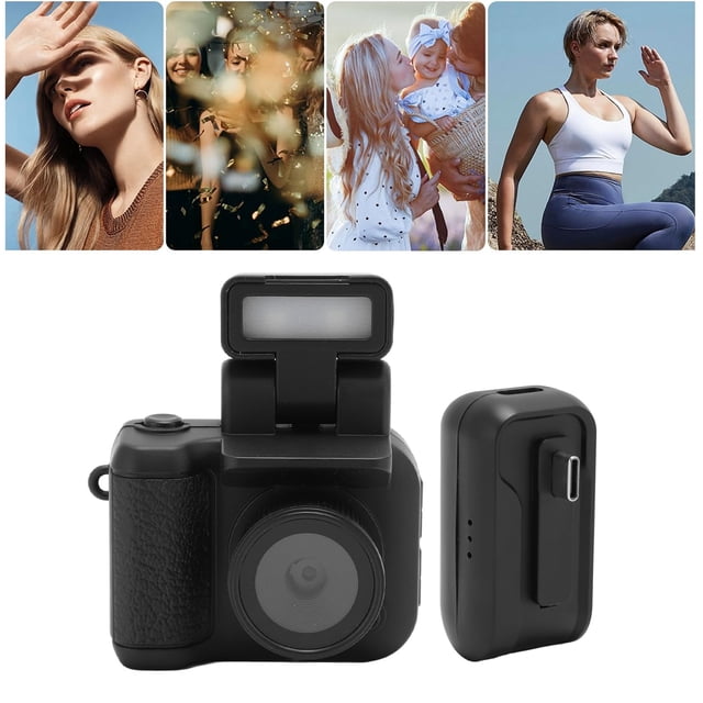 Pequeña Cámara Digital, 1080P HD Pantalla De 1,44 Pulgadas Cámara Compacta Flip Up Flash Con Llavero Para Viajes