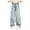 Blue-b, variant on Jeans for Girls Straight Leg Baggy Wide Leg Denim Pants High Waist Casual Girl Streetwear Trousers 3-14Y