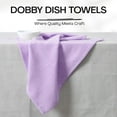 thumbnail image 2 of HEIRLOOM COMFORT Lavender Kitchen Towels Set of 3, 100% Cotton, Diamond Design Weave Towel, Durable & Super Absorbent Dishcloths Pack, Quick Dry Towels for Daily Kitchen Use, Wiping & Drying Dishes, 2 of 7