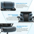 thumbnail image 6 of WOSDOM Big and Tall Office Chair 700lbs, Large High Back Executive Chair with Extra Wide Seat, Heavy Duty Rocking Computer Chair, 3D Flip Arms, Adjustable Lumbar Support, Black, 6 of 9