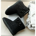 thumbnail image 4 of GURGER Slipper Boots Women Winter Knit Booties Slippers Ladies Plush Lined Ankle Slippers Memory Foam House Shoes Indoor Outdoor Slippers, 4 of 7