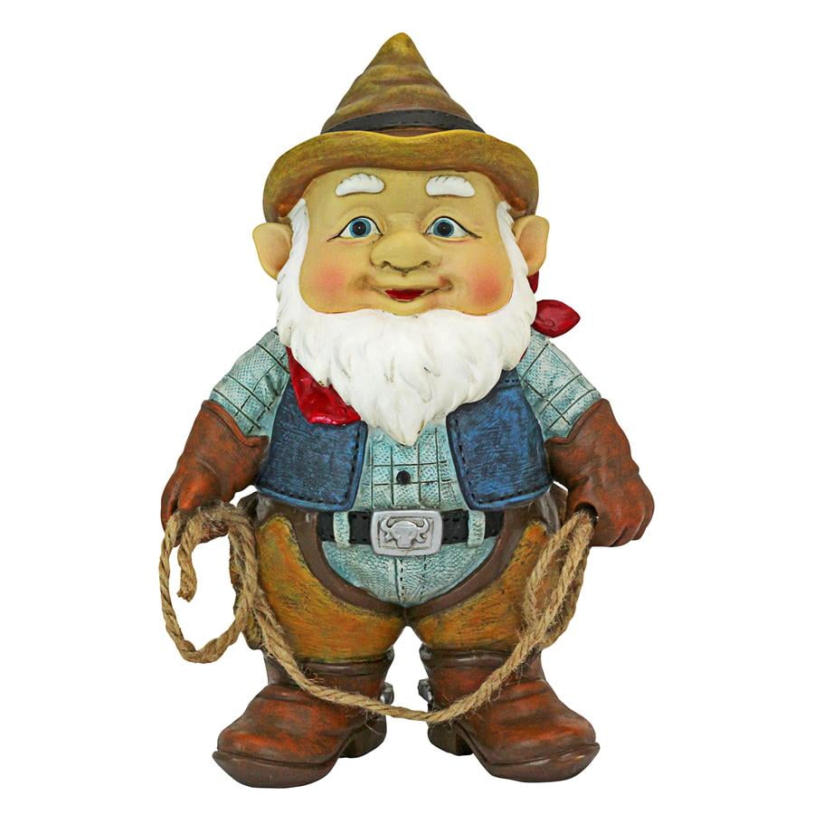 Garden Gnome Statue Country Cowboy Klaus Garden Gnome Lawn Gnome