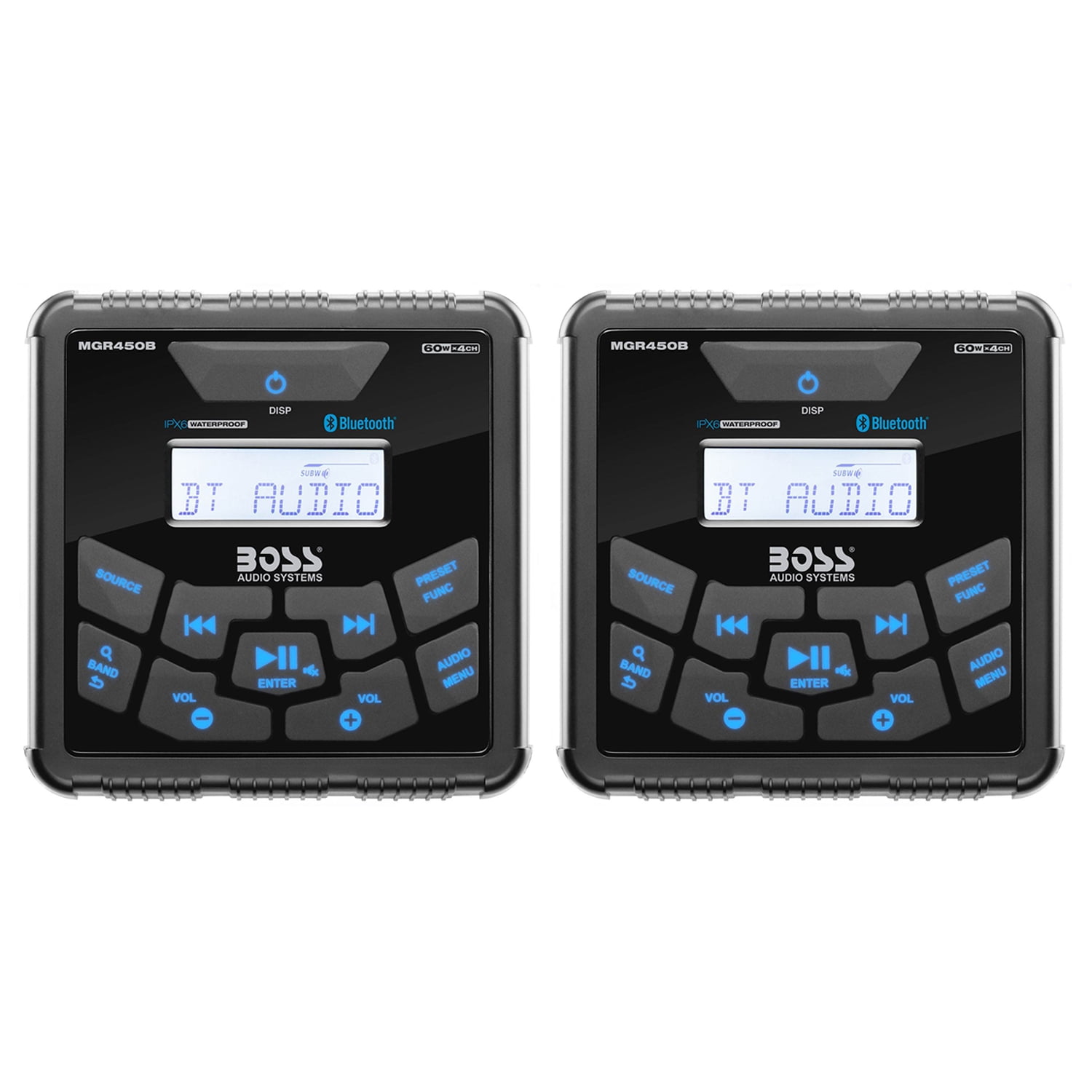 Boss Gauge Marine Bluetooth MP3 Radio Stereo Boat Audio Receiver Player